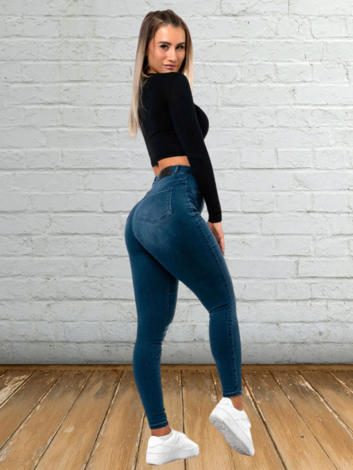 Elena | Jeans med høy midje Lyrosa Butikk
